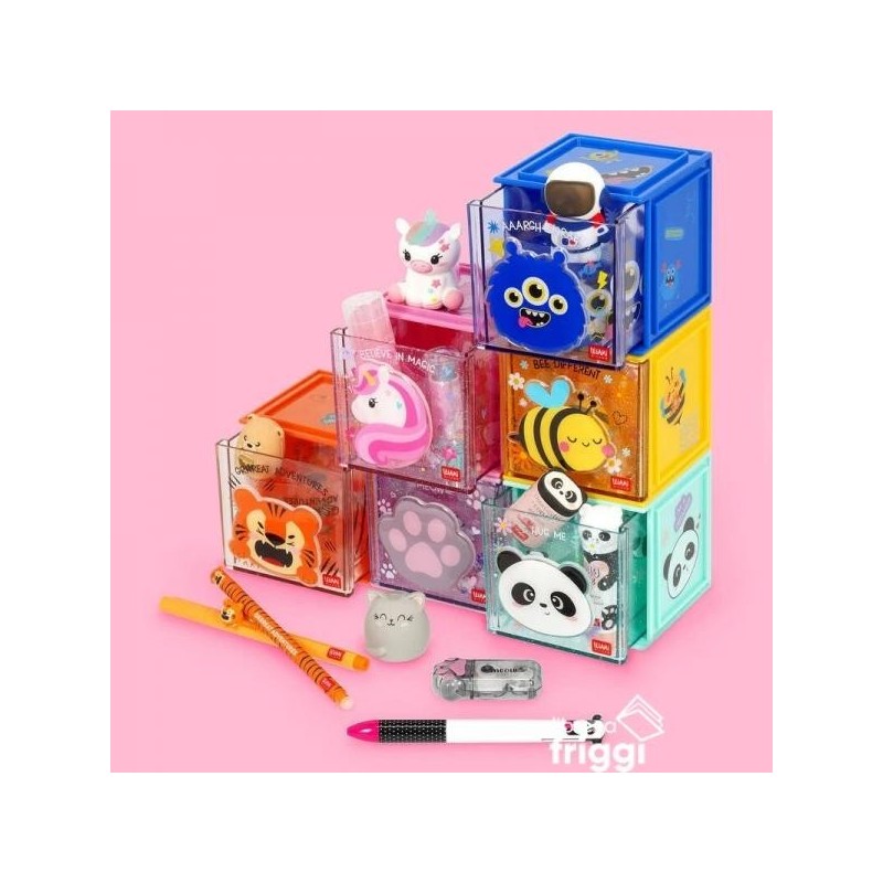 LEGAMI - BOX COMPONIBILE DA SCRIVANIA CUTIE CUBE - PANDA .. (Cod. B0F8BYWT8X -/)