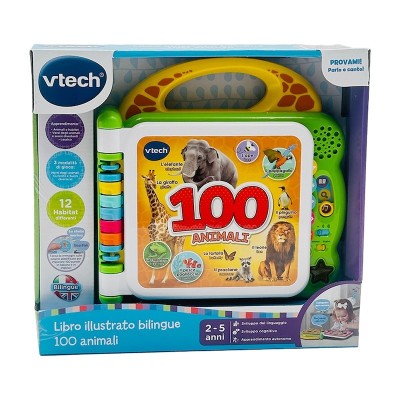 Libro illustrato bilingue - 100 animali-VT80-609507