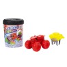 Hot Wheels Monster Trucks Color Reveal, 1 veicolo giocattolo con sorpresa ed effetto cambia colore ripetibile con acqua calda e