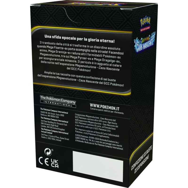 Pokemon - Bundle 6 buste Caos Nascente-GMPK10403-I