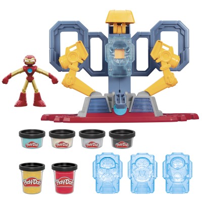Play-Doh Marvel - Iron Man Armor Maker Lab, set da gioco laboratorio delle armature di Iron Man