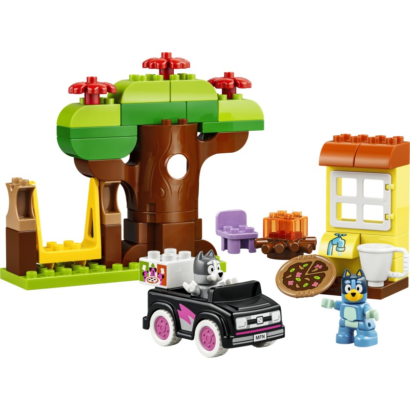 LEGO DUPLO Bluey 10469 Pizzaiole con Muffin e Bluey, Giochi Didattici per la Motricità Fine con Auto e Personaggi, Regalo 2+