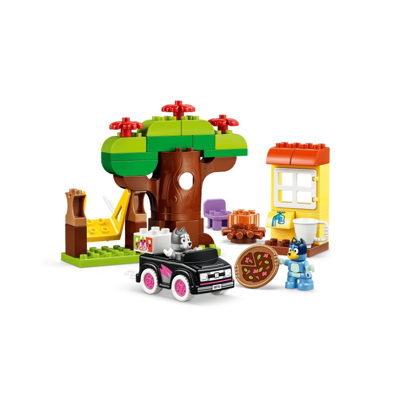 LEGO DUPLO Bluey 10469 Pizzaiole con Muffin e Bluey, Giochi Didattici per la Motricità Fine con Auto e Personaggi, Regalo 2+