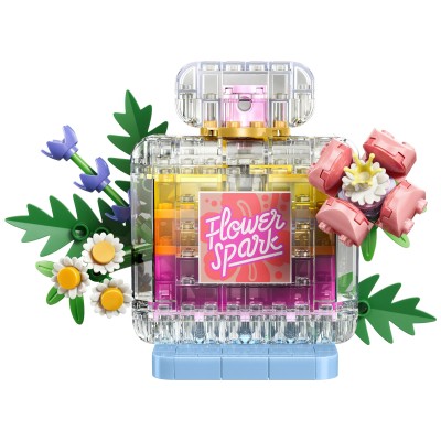 LEGO Creator 31383 3in1 Boccetta di Profumo con Decorazione Floreale, Gioco da 8+ Trasformabile in Vaso da Fiori o Frullato