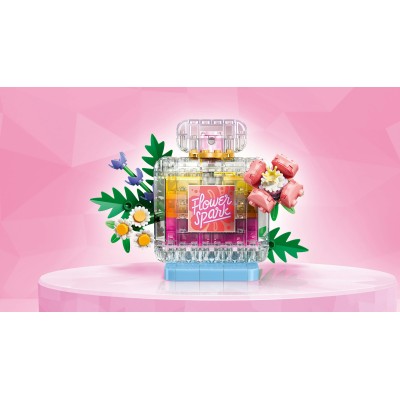 LEGO Creator 31383 3in1 Boccetta di Profumo con Decorazione Floreale, Gioco da 8+ Trasformabile in Vaso da Fiori o Frullato