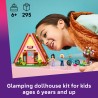 LEGO Friends 42682 Cabina Glamping nella Natura, Casa Giocattolo con 2 Mini Bamboline, Gatto e Accessori, Regalo Bambini 6+
