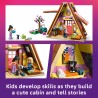LEGO Friends 42682 Cabina Glamping nella Natura, Casa Giocattolo con 2 Mini Bamboline, Gatto e Accessori, Regalo Bambini 6+