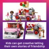 LEGO Friends 42694 Furgone delle Pizze, Giocattolo con 2 Mini Bamboline, Cane e Accessori, Regalo di Compleanno Bambini da 6+