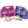 LEGO Friends 42697 Valigetta Creativa Casa delle Bambole, Giochi da Viaggio con Casa a 8 Stanze e 2 Mini Bamboline, Regalo 6+