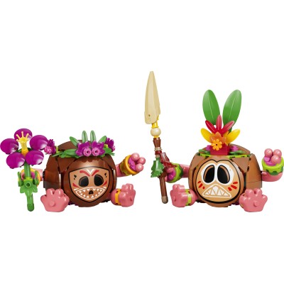 LEGO Disney Princess | Disney Vaiana 43293 Kakamora, Giocattolo con 2 Personaggi Portavaso e Fiori Finti, Regalo per Bambine da