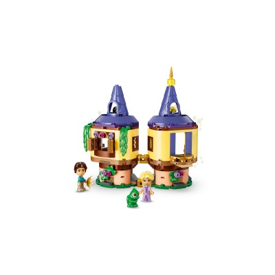 LEGO Disney Princess | 43294 La Mini-Torre di Rapunzel, Gioco con 2 Mini Bamboline, Pascal, Accessori e Serratura, Regalo 5+