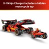 LEGO NINJAGO 71867 Super-Bolide Ninja X-1 - 15° Anniversario, Modello Auto con Moto Giocattolo e 3 Minifigure, Regalo per 14+