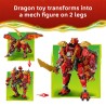 LEGO NINJAGO 71868 Mech Drago Mutaforma di Wyldfyre, Action Figure Giocattolo 2in1 con Mech e 6 Minifigure, Regalo Bambini 9+