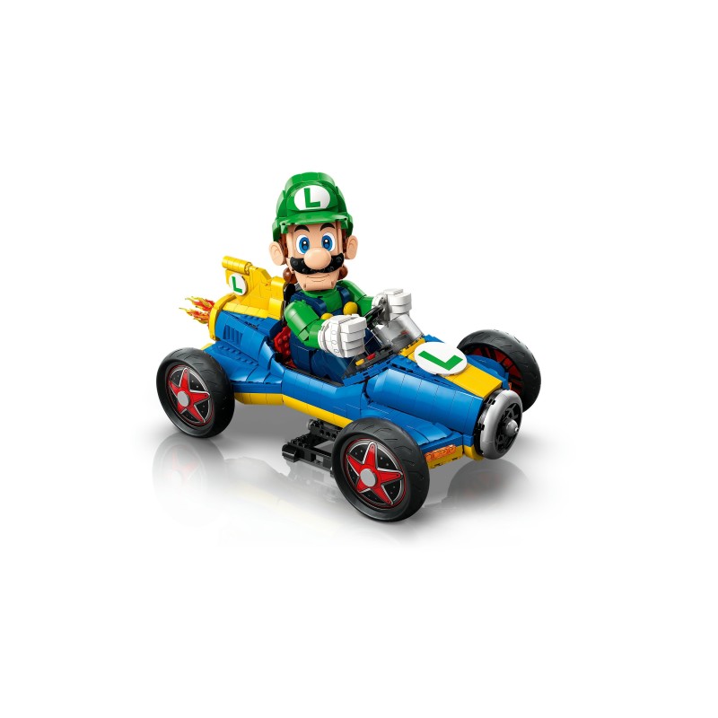 LEGO Super Mario 72050 Mario Kart  Luigi e Mach 8, Kit per Adulti con Personaggio Nintendo e Auto, Gadget da Collezione, Regalo