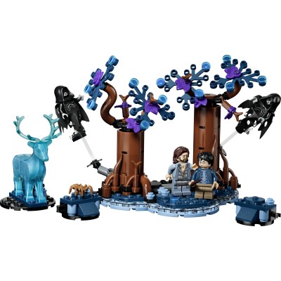 LEGO Harry Potter 76475 Foresta Proibita Expecto Patronum, Giocattolo con 2 Dissennatori, Cervo e 2 Minifigure, Regalo 7+