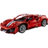 LEGO Technic 42235 Auto Ferrari 488 PISTA, Macchina Giocattolo con Motore V8, Sterzo e Differenziale, Regalo per Bambini 9+