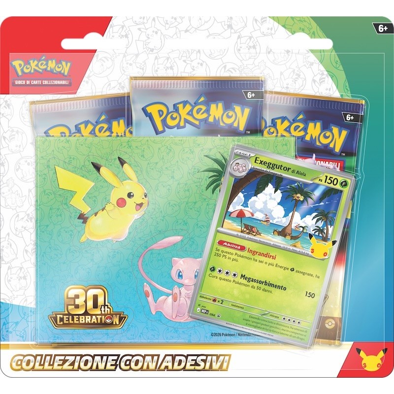 Pokemon 30° Anniversario - Collezione con Adesivi (IT)-GMPK10449-I