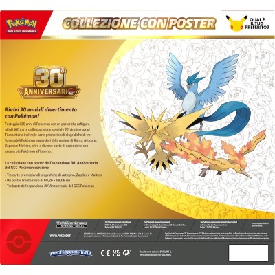 Pokemon 30° Anniversario - Collezione con Poster (IT)-GMPK10467-I