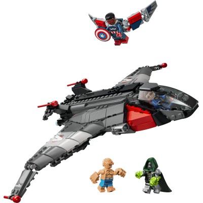 LEGO | Marvel 76347 Avengers  Doomsday Quinjet, Aereo Giocattolo dei Supereroi con 4 Minifigure, Regalo per Bambini da 9 Anni