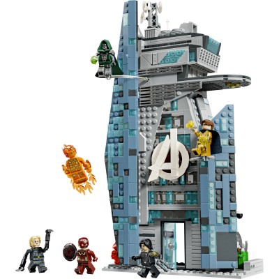 LEGO | Marvel 76352 Avengers  Doomsday Nuova Torre degli Avengers, Giocattolo da Supereroi con 6 Minifigure, Regalo da 12+
