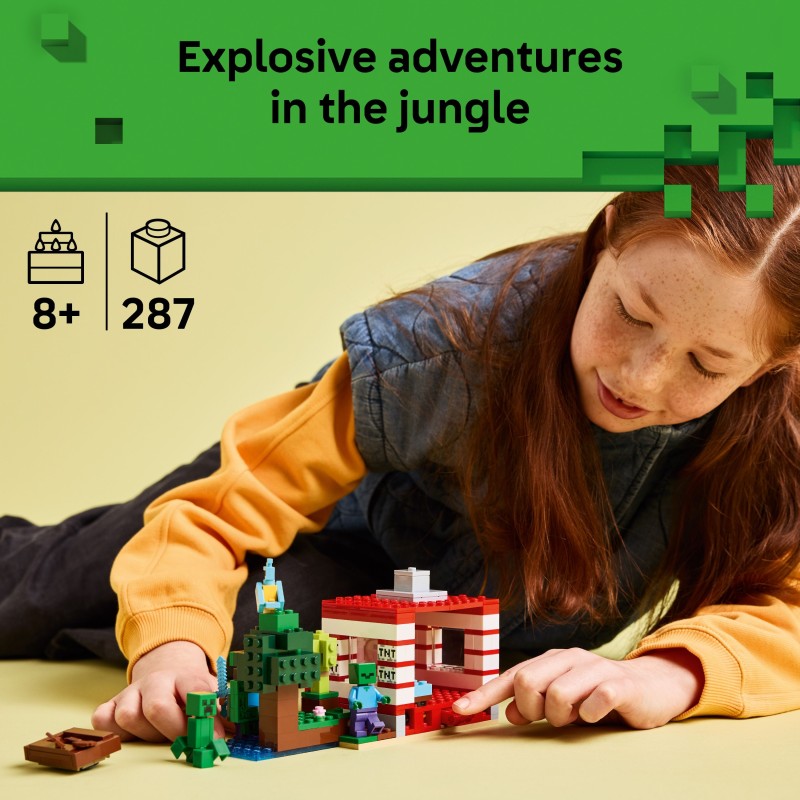 LEGO Minecraft Casa nella giungla esplosiva
