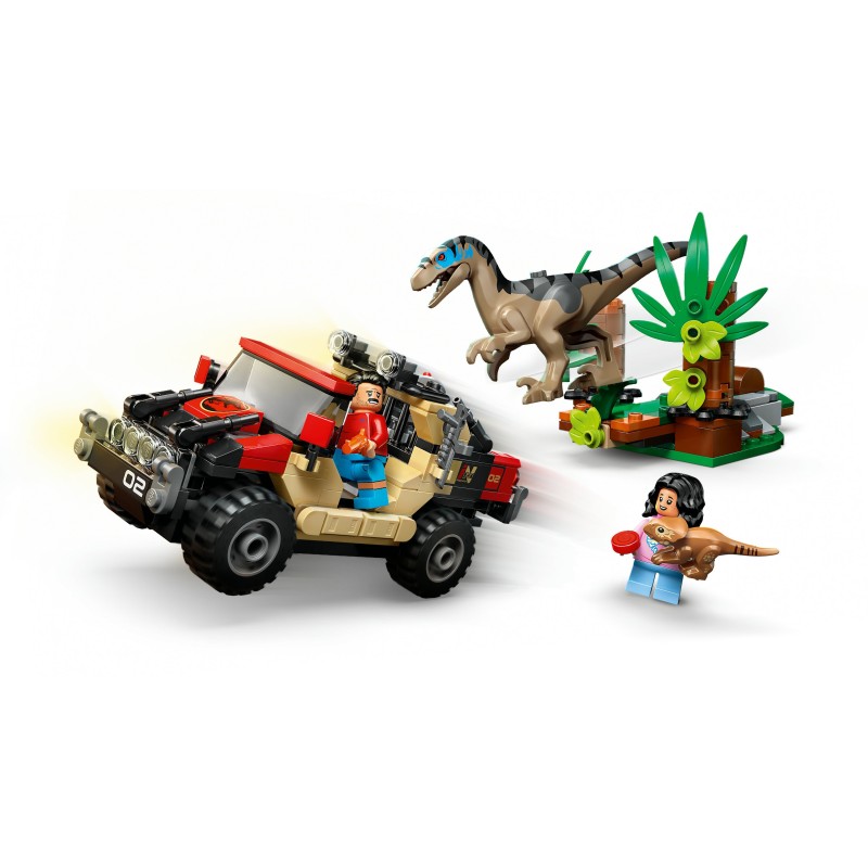 LEGO Jurassic World Fuga dal Raptor sul fuoristrada