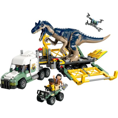 LEGO Jurassic World Missione dinosauro camion di trasporto dell’allosauro