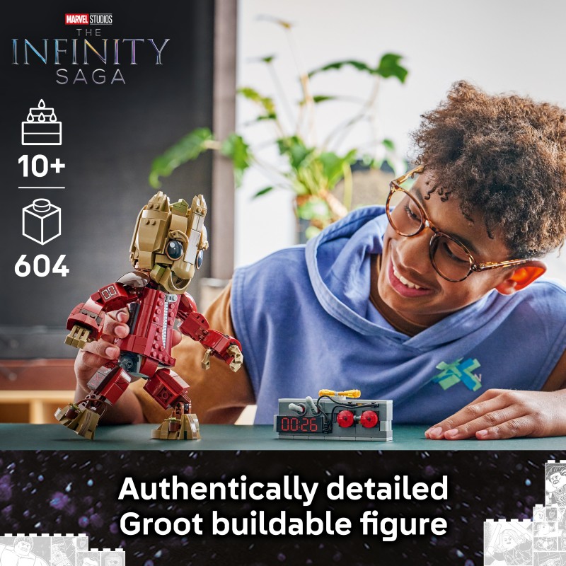 LEGO Marvel Groot in tuta da Ravager