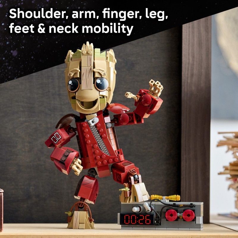 LEGO Marvel Groot in tuta da Ravager