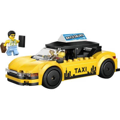 LEGO City Taxi giallo