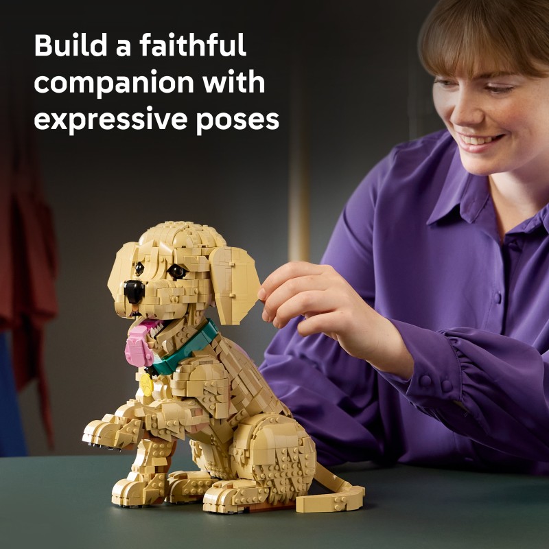LEGO ICONS Cucciolo di Golden Retriever