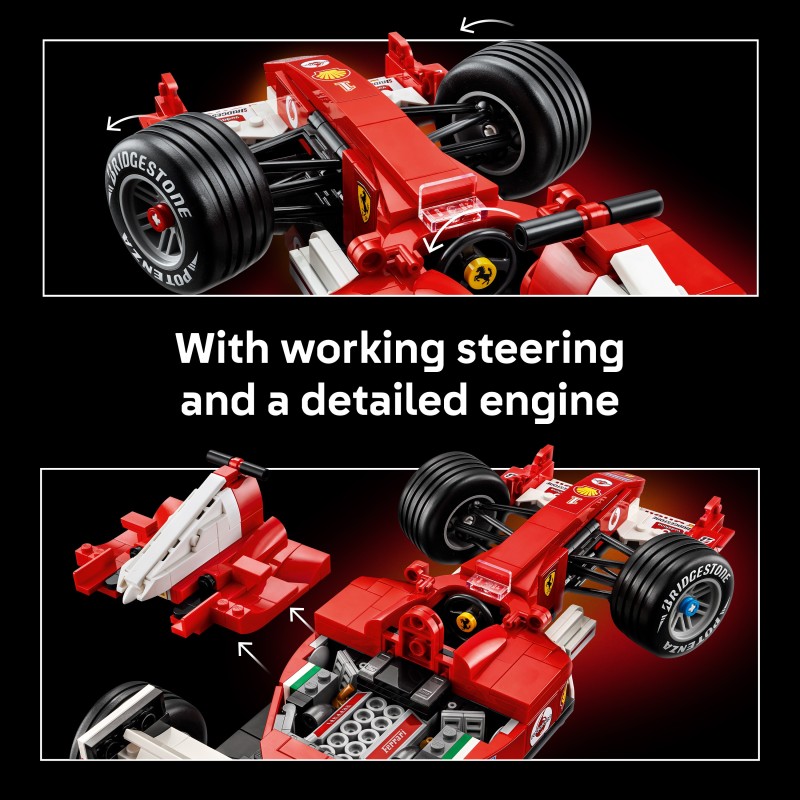 LEGO ICONS Ferrari F2004 e Michael Schumacher