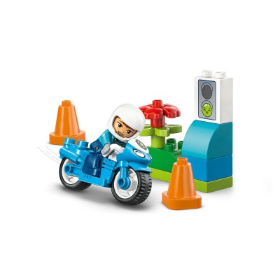 LEGO DUPLO Motocicletta blu della Polizia