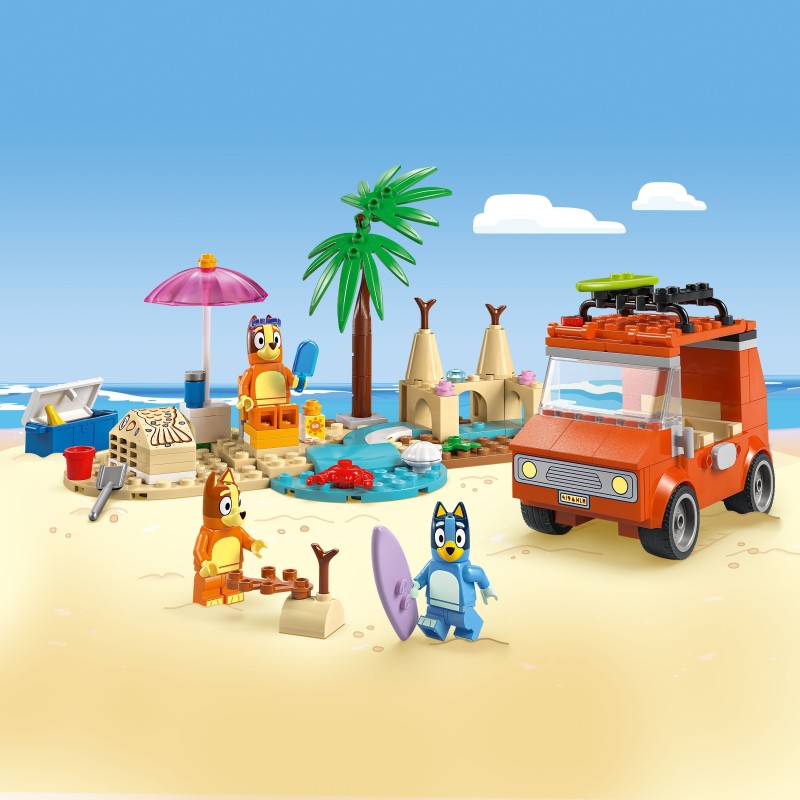 LEGO Vacanza sulla spiaggia della famiglia di Bluey