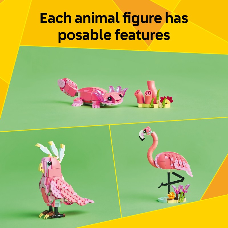 LEGO Creator Animali selvatici  fenicottero rosa