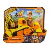Rubble & Crew , Veicolo da lavoro Deluxe di Rubble, Bulldozer da cantiere con luci, suoni e personaggio, giocattoli per bambini