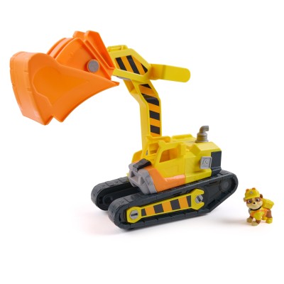 Rubble & Crew , Bulldozer di Rubble, con Attrezzi Rimovibili, Veicolo Giocattolo con Personaggio, Giocattoli di PAW Patrol per