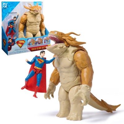 DC Comics Superman , Vs. Kaiju con Slime, Set di Action Figure, Giocattoli dei Supereroi per Bambini e Bambine, 4+ Anni