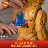 DC Comics Superman , Vs. Kaiju con Slime, Set di Action Figure, Giocattoli dei Supereroi per Bambini e Bambine, 4+ Anni