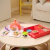 Kinetic Sand , Set di Gioco Squish Pizza, con 452 g di Sabbia e 5 Attrezzi, Giocattoli per Bambini e Bambine, 5+ Anni