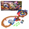 Monster Jam , Set di Gioco Supercharge Speedway con Monster Truck Die-Cast Megalodon ed El Toro Loco in Scala 1 64, Pista che