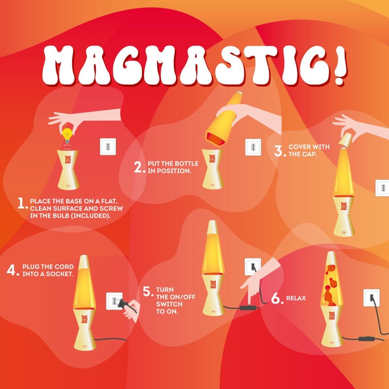 Lampada Lava Gold Magmastic! di Legami Milano