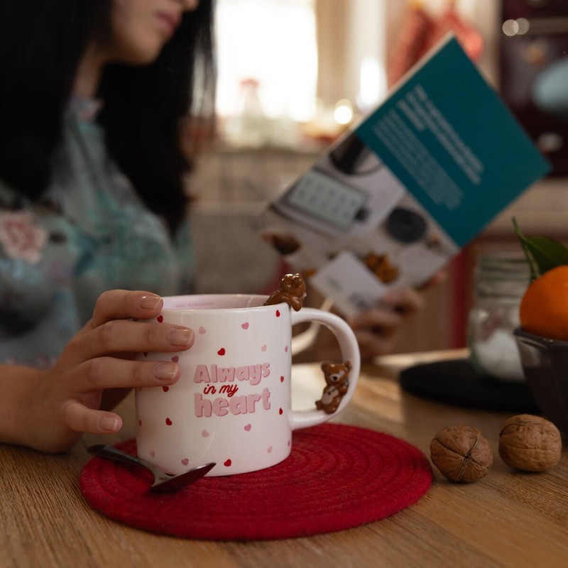 LEGAMI - MUG TOO CUTE TO HANDLE - TEDDY "ALWAYS IN MY HEART" .. (Cod. B0G13NRN32 -/)