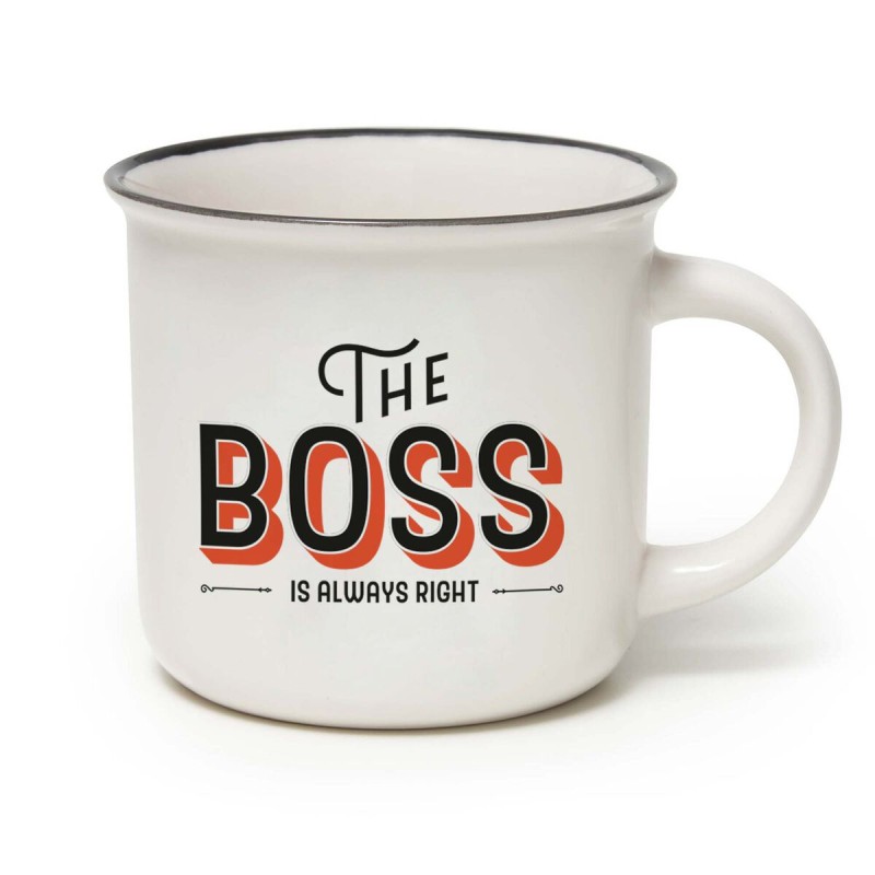 LEGAMI - CUP-PUCCINO MUG "THE BOSS IS ALWAYS RIGHT" .. (Cod. B07ZJPLVLP -/)