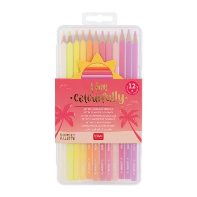 Set 12 Matite Colorate Sunset Live Colorfully - Legami Milano