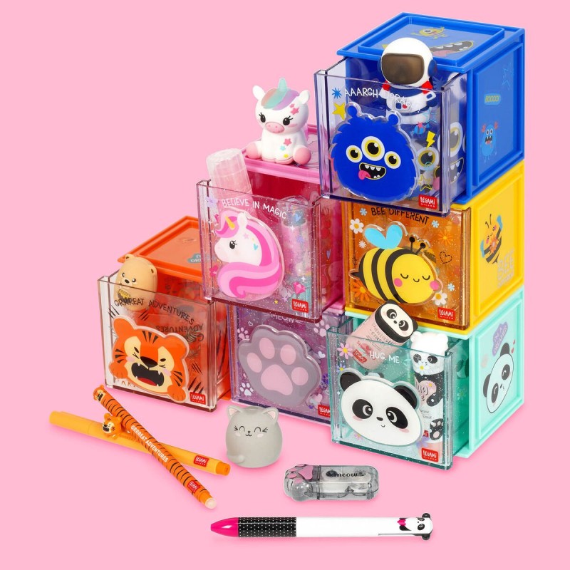 LEGAMI - BOX COMPONIBILE DA SCRIVANIA CUTIE CUBE - BEE (Cod. B0F8BY97VH)