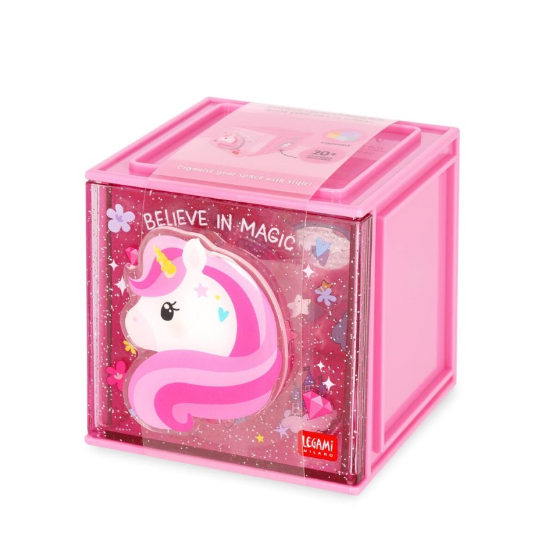 LEGAMI - BOX COMPONIBILE DA SCRIVANIA CUTIE CUBE - UNICORN .. (Cod. B0F8C1GB56 -/)