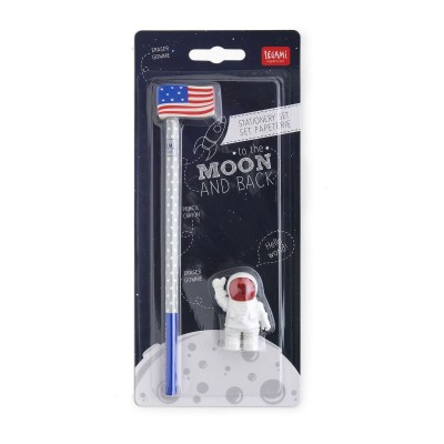 Set To The Moon And Back: 2 Gomme & 1 Matita Spaziali