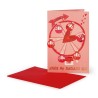 Biglietto d'Auguri con Applicazione Legami Milano - Love Wheel