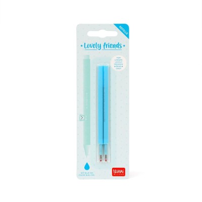 Set 2 Refill Penna Gel Lovely Friends Azzurro - Legami Milano